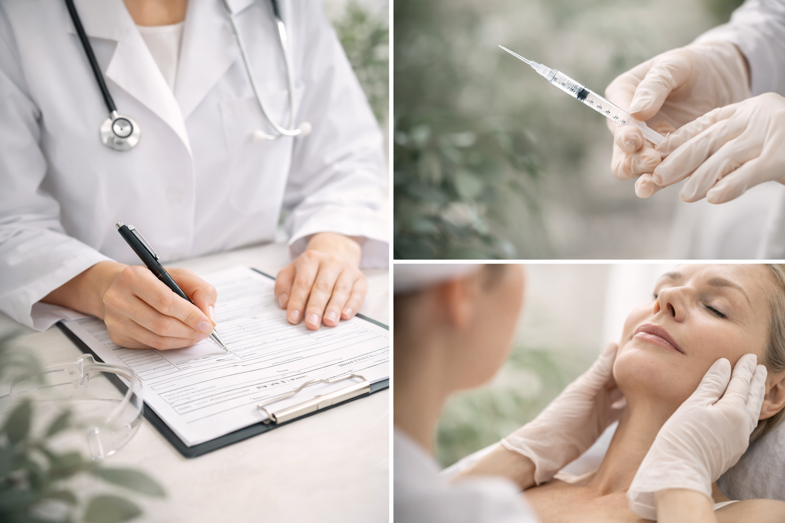 An image representing safety and professional standards in aesthetic care